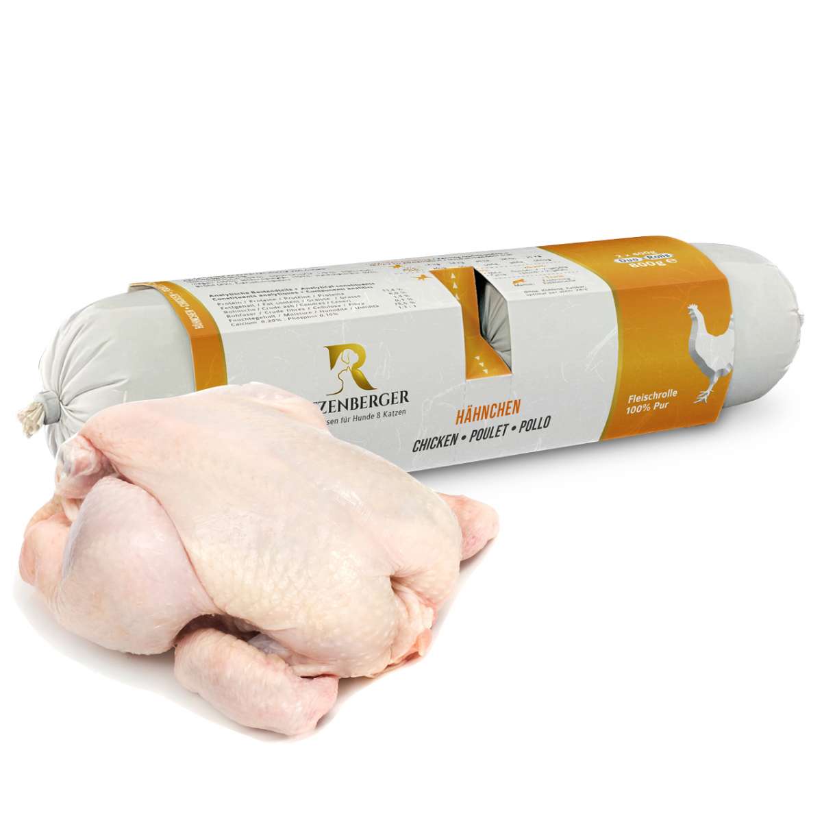 Ritzenberger Hhnchen Pur Duo-Rolls 2x400g | Pfotenland Siegen